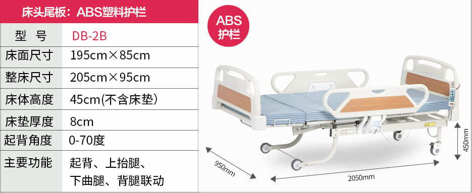 達(dá)爾夢達(dá)多功能電動(dòng)護(hù)理病床DB-2B